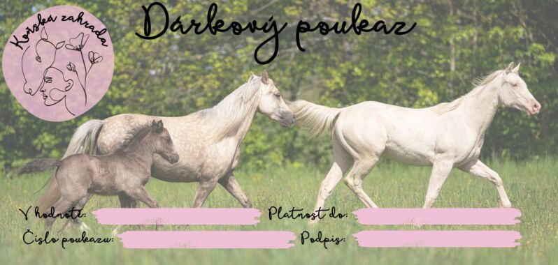 Dárkový poukaz KOŇSKÁ ZAHRADA